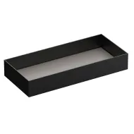 Drawer with aluminium front MODUS H172mm, D448/488mm, W900-1199mm, dark brown metallic