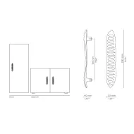 Rankenėlė JALO CC195mm, L280mm, H40mm, P50mm, poliruotas žalvaris