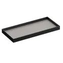 Drawer with aluminium front MODUS H84mm, D448/488mm, W450-599mm, dark brown metallic