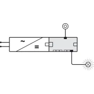 6-way distributor, Häfele Loox5 12V box to box with switching function 2-pin (monochrome)