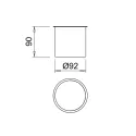 Indelis IO Ø92mm, bronza