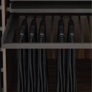 Pull-out shelf without base MODUS H84mm, D448/488mm, W450-599mm, dark brown metallic