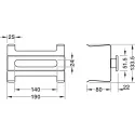 Cosmetic tissue dispenser, Dispenser opening, ABS plastic