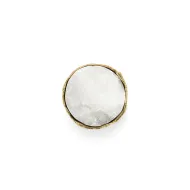 Knob TIFFANY QUARTZ Ø42mm H31mm polished brass/quartz