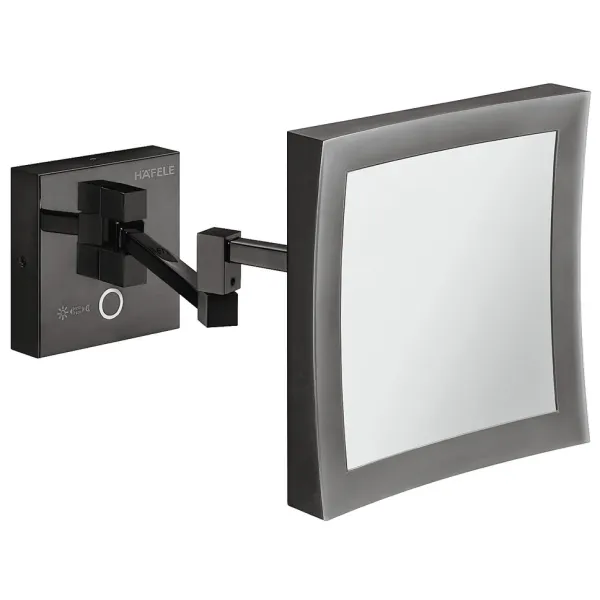 Vanity mirror, With 5x magnification, Square