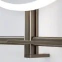 Mirror with LED light IO-S Ø600mm 220V/65W black