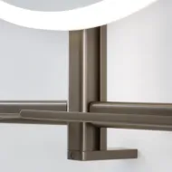 Mirror with LED light IO-S Ø600mm 220V/65W black