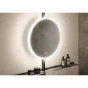 Veidrodis LED apšvietimu IO-S, apvalus, Ø600mm, 220V/65W juodas