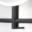 Veidrodis LED apšvietimu IO-D, stačiakampis, 800x600mm, 220V/75W juoda