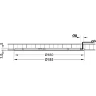 Recess mounted light, Häfele Loox LED 3022 24V drill hole Ø180mm