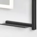 Veidrodis LED apšvietimu IO-D, stačiakampis, 800x600mm, 220V/75W juoda