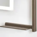 Mirror with LED light IO-D 800x600mm 220V/75W dark bronze