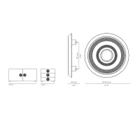 Rankenėlė HENDRIX CC65mm, Ø105mm, H40mm, poliruotas žalvaris