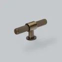 Knob Belgravia T L82mm matt black 