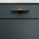 Knob Belgravia T L82mm matt black 