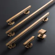 Knob Fitzrovia 34x34mm brushed bronze