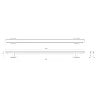 Rankenėlė Fitzrovia CC320mm, L400mm, poliruotas nikelis