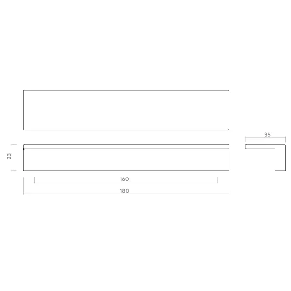 Rankenėlė Geddes CC160mm, L180mm, šlifuotas bronza