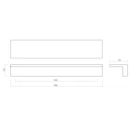 Rankenėlė Geddes CC160mm, L180mm, šlifuotas bronza
