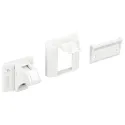 Magnetic lock system for doors with counterpiece, white