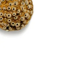 Rankenėlė vieno taško CAVIAR Ø40mm, H28mm, poliruotas žalvaris