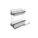 Pull out wire Cargo basket Unica 20, W300mm, full extension, with soft close, chrome