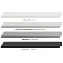 Handle CURVE CC128mm L200mm aluminum matt white 