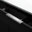 Rankenėlė CURVE CC128mm, L200mm, aliuminis matinė balta
