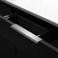 Handle CURVE CC128mm L200mm aluminum matt white 