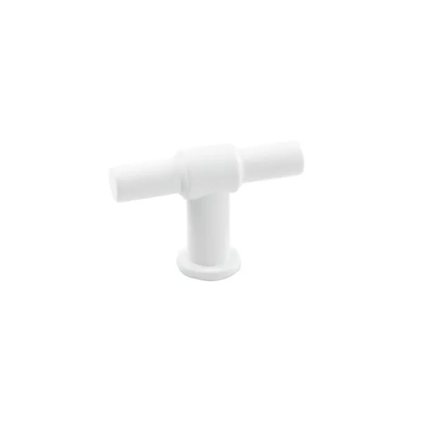 Knob T-type L55mm matt white