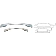 Rankenėlė CC96mm, L138mm, matinis chromas
