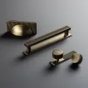 Plate for knob Barrington L100mm polished brass