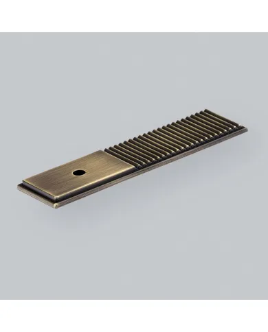 Plate for knob Barrington L100mm polished bronze