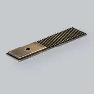 Plate for knob Barrington L100mm polished bronze