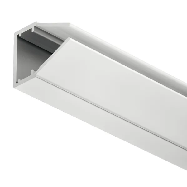 Profilis LED juostai išorinis stiklo lentynai L2000mm, plastikinis