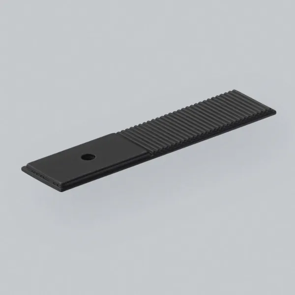 Plate for knob Barrington L100mm matt black