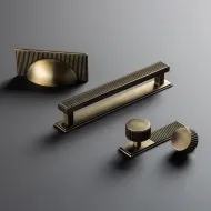 Handle Barrington Pull CC160mm L180mm brushed bronze 
