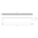 Handle Barrington Pull CC320mm L340mm brushed brass 