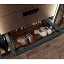 Drawer for shoes W900mm with soft closing, gray anthracite