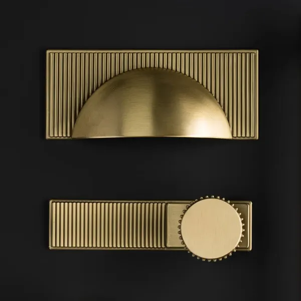 Handle Barrington Cup CC64mm L105mm brushed bronze 