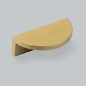 Handle Barrington Eclipse CC64mm L80mm polished brass smooth 