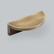 Handle Barrington Eclipse CC64mm L80mm polished bronze smooth 