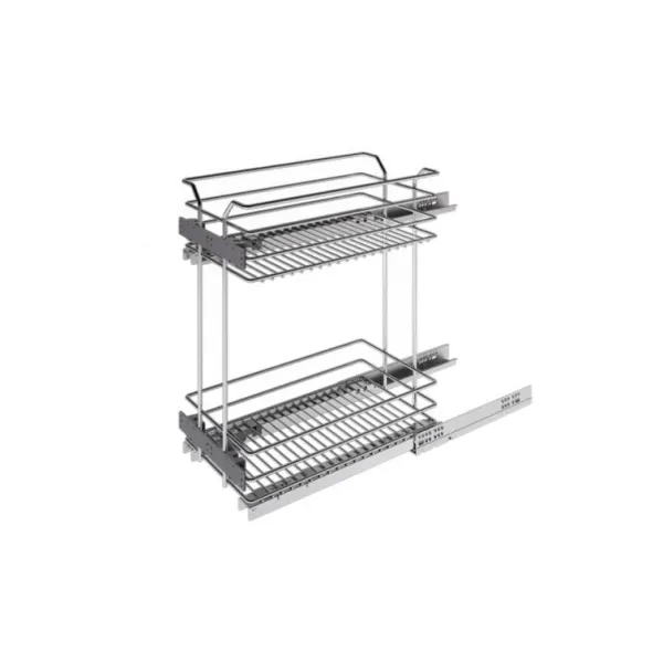 Pull out wire Cargo basket Unica 20, W600mm, full extension, with soft close, chrome