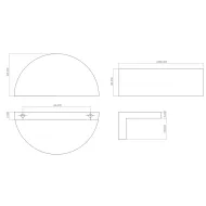 Handle Barrington Eclipse CC64mm L80mm polished nickel smooth 