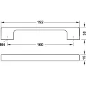 Rankenėlė LOFT CC160mm, L192mm, sendintas nikelis