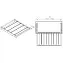 Drawer for trousers W800mm, with soft closing, gray anthracite