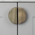 Handle Barrington Eclipse CC64mm L80mm brushed bronze fluted 