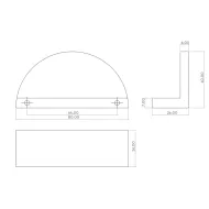 Rankenėlė Barrington Eclipse CC64mm, L80mm, tamsi bronza rifliuota