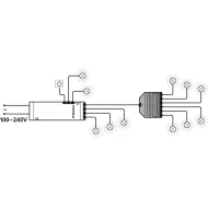 6-way distributor, Without switching function, Häfele Loox