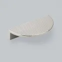 Handle Barrington Eclipse CC64mm L80mm polished nickel ribbed 